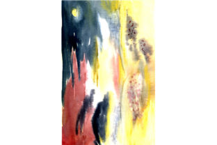 Abstract Spot Handdrawn Watercolor: A Texture Review for Digital Sellers