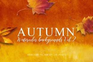 Autumn Watercolor Backgrounds Volume 2: A Brand Designer’s Take