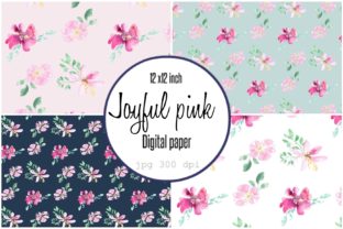 Digital Paper Loose Watercolor Flowers: A Versatile Pattern for Crafters