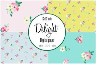 Digital Paper Pink Watercolor Flowers: A Versatile Pattern for Branding and Packaging