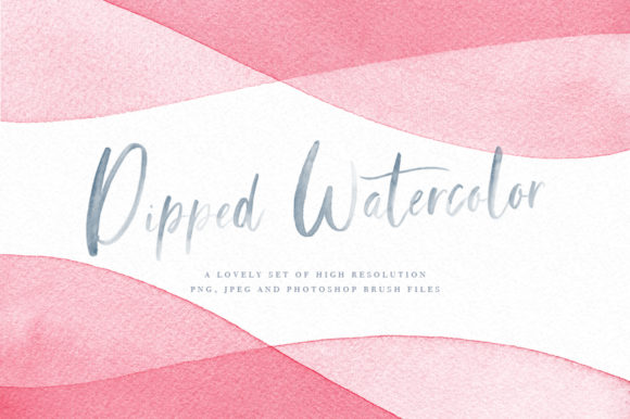 Dip Dye Watercolor Backgrounds and Graphic Templates