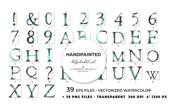 Elegant Grey Watercolour Alphabet for Crafts and Branding Projects