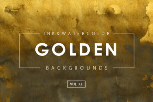 Golden Ink Watercolor Backgrounds 12: A Designer’s Practical Take