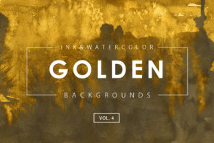 Golden Ink Watercolor Backgrounds 4: Elevating Your Blog and Editorial Design