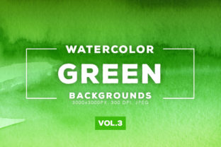 Green Watercolor Backgrounds 3: A Versatile Design Asset for Creative Brands