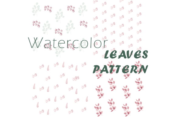 Leaves Pattern Watercolor for Branding and Marketing