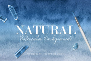 Natural Ombre Watercolor Backgrounds for Handmade Projects