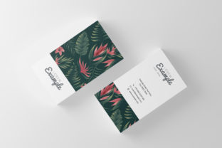 Natural Watercolor Business Card for Print Templates
