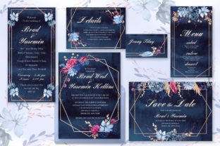 Navy Watercolor Wedding Invitations: A Print Template Review for Digital Sellers