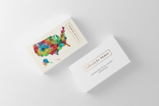 Watercolor Business Card: A Fresh Print Template for Creative Branding