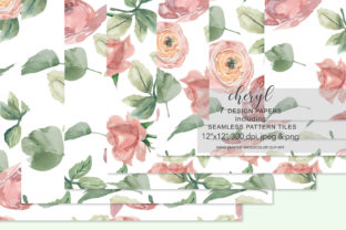 Watercolor Flowers Seamless Pattern Set: A Versatile Design Asset for Modern Branding