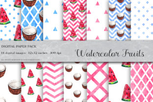 Watercolor Fruits Seamless Pattern