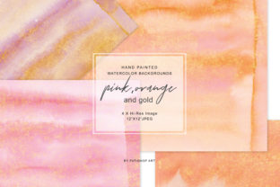 Watercolor Glittered Background Set for Textures