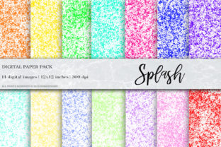 Watercolor Splash Papers and Backgrounds