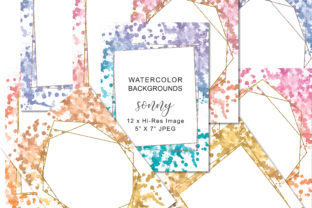Watercolor Splashes 5 X 7 Backgrounds: A Fresh Design Asset for Modern Branding