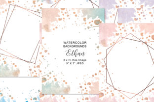 Watercolor Splashes 5 x7 Background for Creative Sellers
