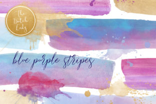 Watercolor Stripe Clipart for Crafts Projects
