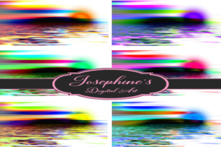 Watercolor Sunset Set of 6 Designs for Backgrounds
